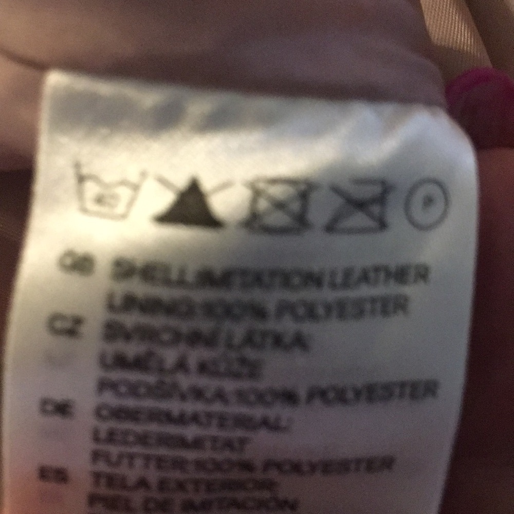 Divided  H& M leather beige skirt - Picture 7 of 7